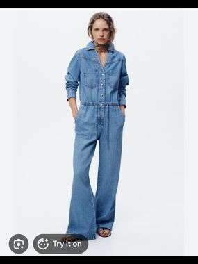 1975 Zara denim jumpsuit